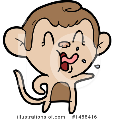 Royalty-Free (RF) Monkey Clipart Illustration by lineartestpilot - Stock Sample #1488416