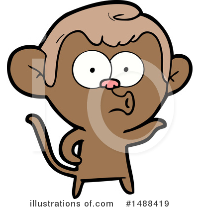 Royalty-Free (RF) Monkey Clipart Illustration by lineartestpilot - Stock Sample #1488419