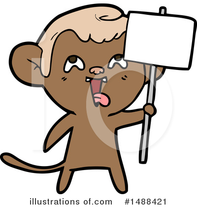 Royalty-Free (RF) Monkey Clipart Illustration by lineartestpilot - Stock Sample #1488421