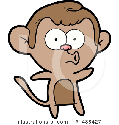 Royalty-Free (RF) Monkey Clipart Illustration by lineartestpilot - Stock Sample #1488427