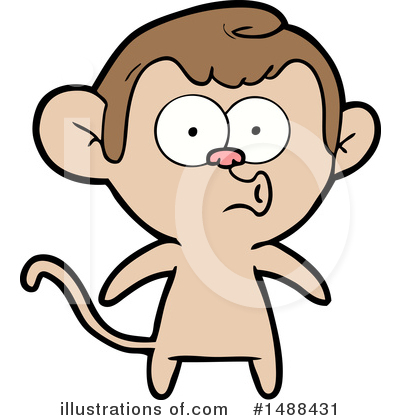Royalty-Free (RF) Monkey Clipart Illustration by lineartestpilot - Stock Sample #1488431