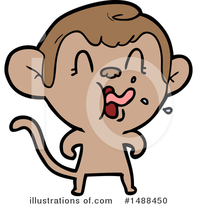 Royalty-Free (RF) Monkey Clipart Illustration by lineartestpilot - Stock Sample #1488450