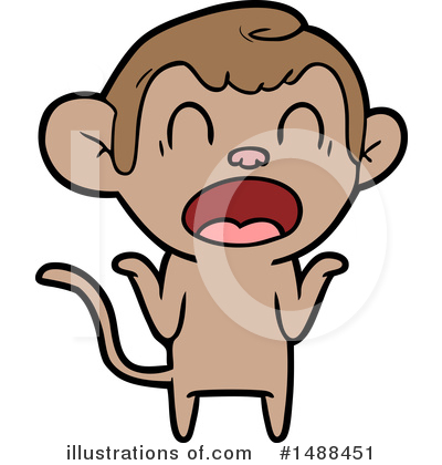 Royalty-Free (RF) Monkey Clipart Illustration by lineartestpilot - Stock Sample #1488451
