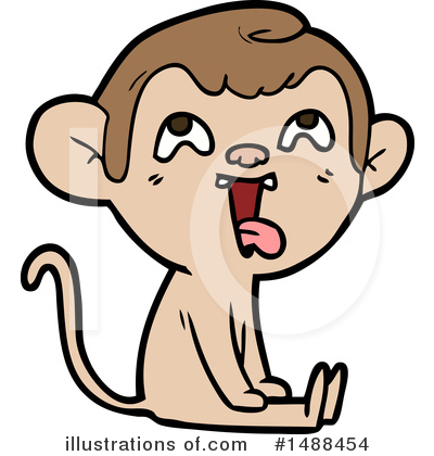 Royalty-Free (RF) Monkey Clipart Illustration by lineartestpilot - Stock Sample #1488454