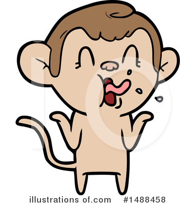 Royalty-Free (RF) Monkey Clipart Illustration by lineartestpilot - Stock Sample #1488458