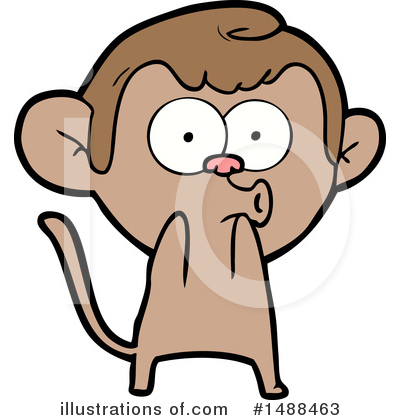 Royalty-Free (RF) Monkey Clipart Illustration by lineartestpilot - Stock Sample #1488463