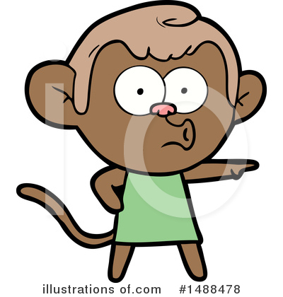 Royalty-Free (RF) Monkey Clipart Illustration by lineartestpilot - Stock Sample #1488478