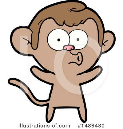 Royalty-Free (RF) Monkey Clipart Illustration by lineartestpilot - Stock Sample #1488480