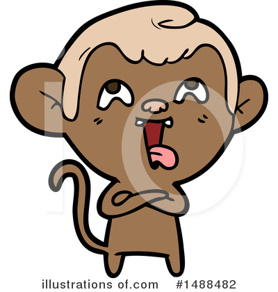 Royalty-Free (RF) Monkey Clipart Illustration by lineartestpilot - Stock Sample #1488482