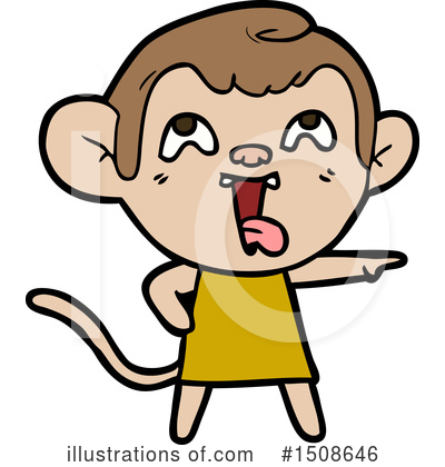 Royalty-Free (RF) Monkey Clipart Illustration by lineartestpilot - Stock Sample #1508646