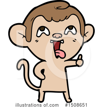 Royalty-Free (RF) Monkey Clipart Illustration by lineartestpilot - Stock Sample #1508651