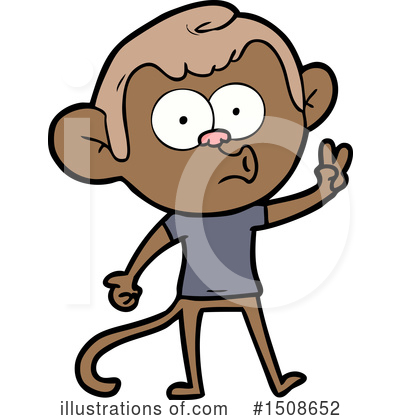 Royalty-Free (RF) Monkey Clipart Illustration by lineartestpilot - Stock Sample #1508652