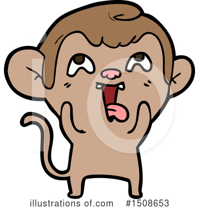Royalty-Free (RF) Monkey Clipart Illustration by lineartestpilot - Stock Sample #1508653
