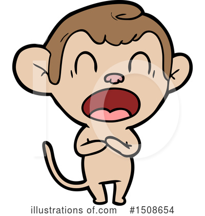 Royalty-Free (RF) Monkey Clipart Illustration by lineartestpilot - Stock Sample #1508654