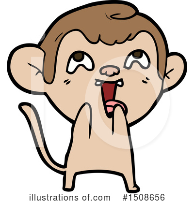 Royalty-Free (RF) Monkey Clipart Illustration by lineartestpilot - Stock Sample #1508656