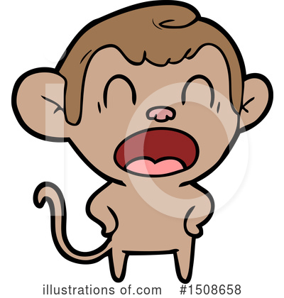 Royalty-Free (RF) Monkey Clipart Illustration by lineartestpilot - Stock Sample #1508658