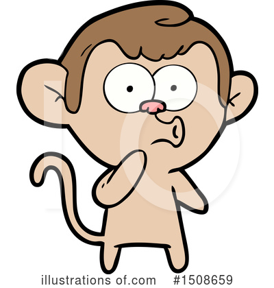 Royalty-Free (RF) Monkey Clipart Illustration by lineartestpilot - Stock Sample #1508659