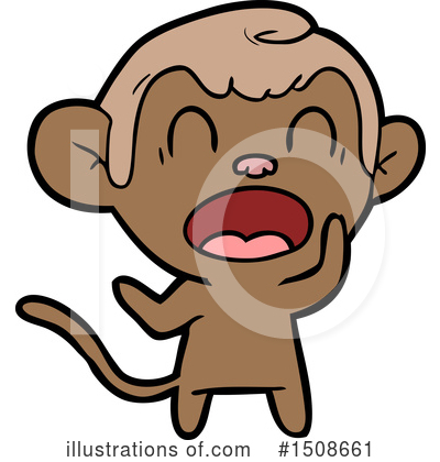 Royalty-Free (RF) Monkey Clipart Illustration by lineartestpilot - Stock Sample #1508661