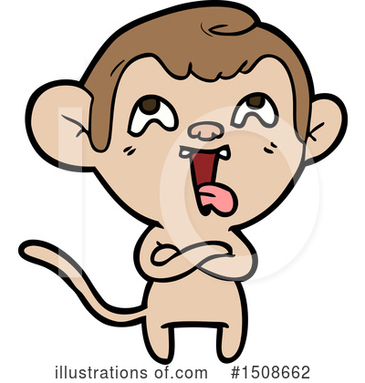 Royalty-Free (RF) Monkey Clipart Illustration by lineartestpilot - Stock Sample #1508662