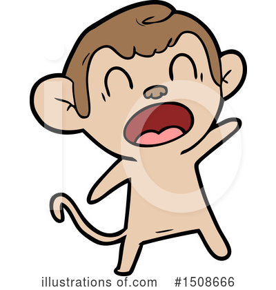 Royalty-Free (RF) Monkey Clipart Illustration by lineartestpilot - Stock Sample #1508666