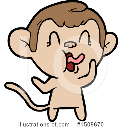 Royalty-Free (RF) Monkey Clipart Illustration by lineartestpilot - Stock Sample #1508670