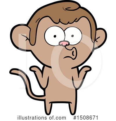 Royalty-Free (RF) Monkey Clipart Illustration by lineartestpilot - Stock Sample #1508671