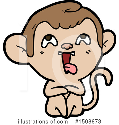 Royalty-Free (RF) Monkey Clipart Illustration by lineartestpilot - Stock Sample #1508673