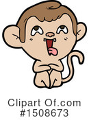 Monkey Clipart #1508673 by lineartestpilot