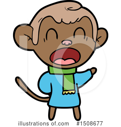 Royalty-Free (RF) Monkey Clipart Illustration by lineartestpilot - Stock Sample #1508677