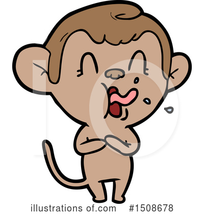 Royalty-Free (RF) Monkey Clipart Illustration by lineartestpilot - Stock Sample #1508678