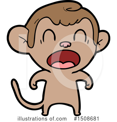 Royalty-Free (RF) Monkey Clipart Illustration by lineartestpilot - Stock Sample #1508681