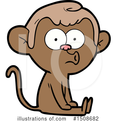 Royalty-Free (RF) Monkey Clipart Illustration by lineartestpilot - Stock Sample #1508682