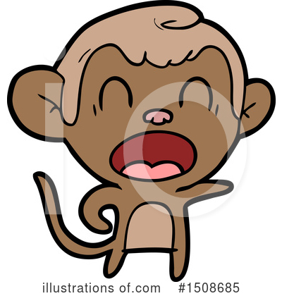 Royalty-Free (RF) Monkey Clipart Illustration by lineartestpilot - Stock Sample #1508685