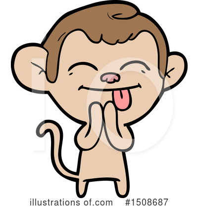 Royalty-Free (RF) Monkey Clipart Illustration by lineartestpilot - Stock Sample #1508687