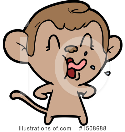 Royalty-Free (RF) Monkey Clipart Illustration by lineartestpilot - Stock Sample #1508688