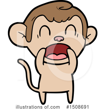 Royalty-Free (RF) Monkey Clipart Illustration by lineartestpilot - Stock Sample #1508691