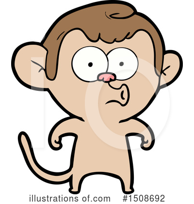 Royalty-Free (RF) Monkey Clipart Illustration by lineartestpilot - Stock Sample #1508692