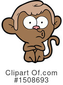 Monkey Clipart #1508693 by lineartestpilot