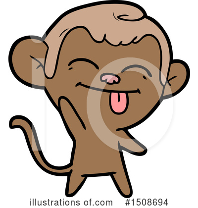 Royalty-Free (RF) Monkey Clipart Illustration by lineartestpilot - Stock Sample #1508694