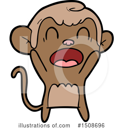 Royalty-Free (RF) Monkey Clipart Illustration by lineartestpilot - Stock Sample #1508696
