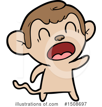 Royalty-Free (RF) Monkey Clipart Illustration by lineartestpilot - Stock Sample #1508697