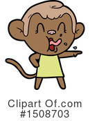 Monkey Clipart #1508703 by lineartestpilot