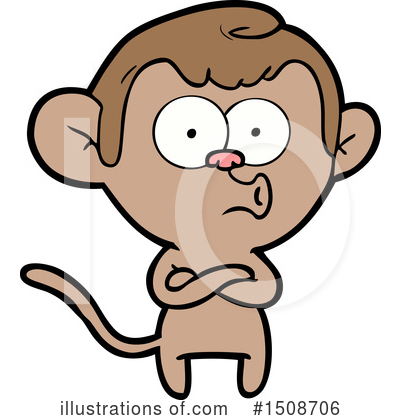 Royalty-Free (RF) Monkey Clipart Illustration by lineartestpilot - Stock Sample #1508706
