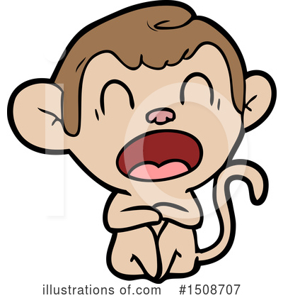 Royalty-Free (RF) Monkey Clipart Illustration by lineartestpilot - Stock Sample #1508707