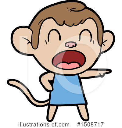 Royalty-Free (RF) Monkey Clipart Illustration by lineartestpilot - Stock Sample #1508717
