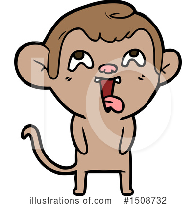 Royalty-Free (RF) Monkey Clipart Illustration by lineartestpilot - Stock Sample #1508732