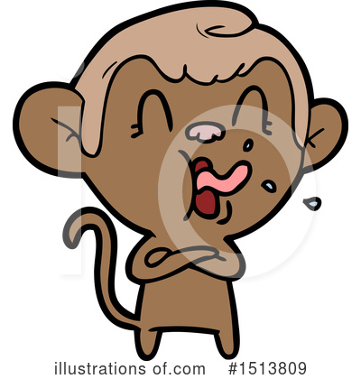 Royalty-Free (RF) Monkey Clipart Illustration by lineartestpilot - Stock Sample #1513809