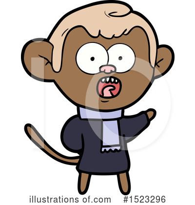 Royalty-Free (RF) Monkey Clipart Illustration by lineartestpilot - Stock Sample #1523296