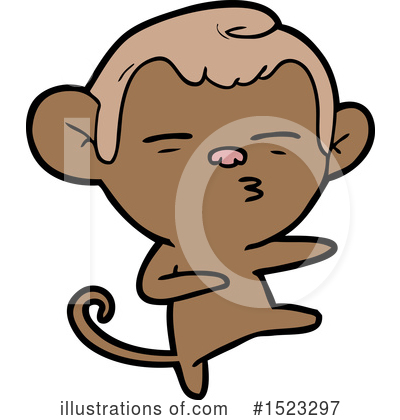 Royalty-Free (RF) Monkey Clipart Illustration by lineartestpilot - Stock Sample #1523297