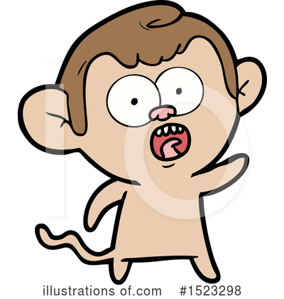 Royalty-Free (RF) Monkey Clipart Illustration by lineartestpilot - Stock Sample #1523298